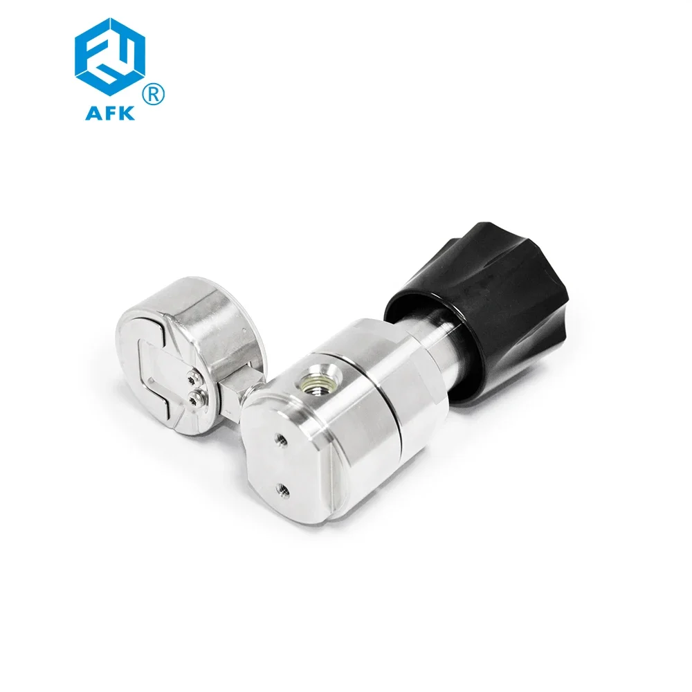 SS316L Helium Oxygen Stainless Steel Point of Use Line Regulator 30psi 60psi 100psi 160psi 200psi 250psi 300psi