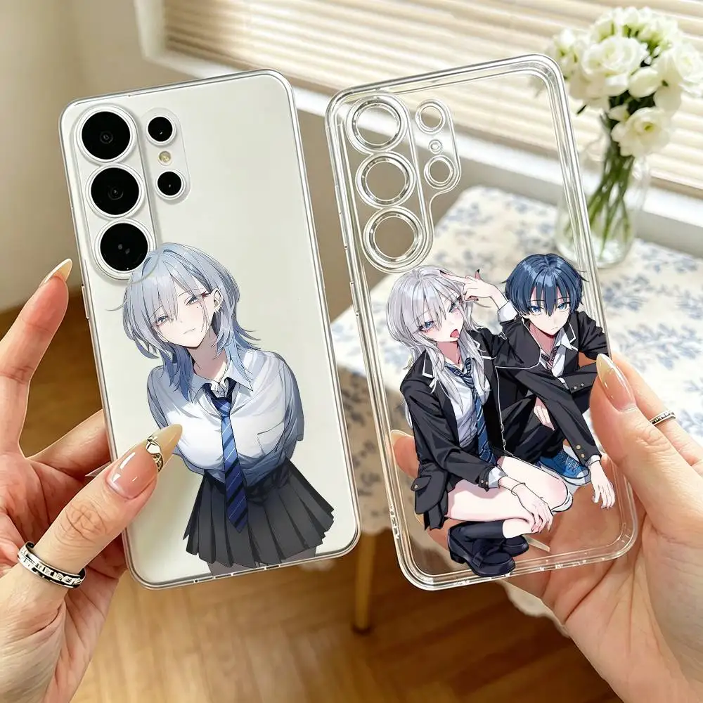 

Haimiya-senpai wa Kowakute Kawaii Manga PhoneCase For SamsungS25,S24,S21,S22,S23,S30,Ultra,S20,Plus,Fe,Note,10,9,5G Transparent
