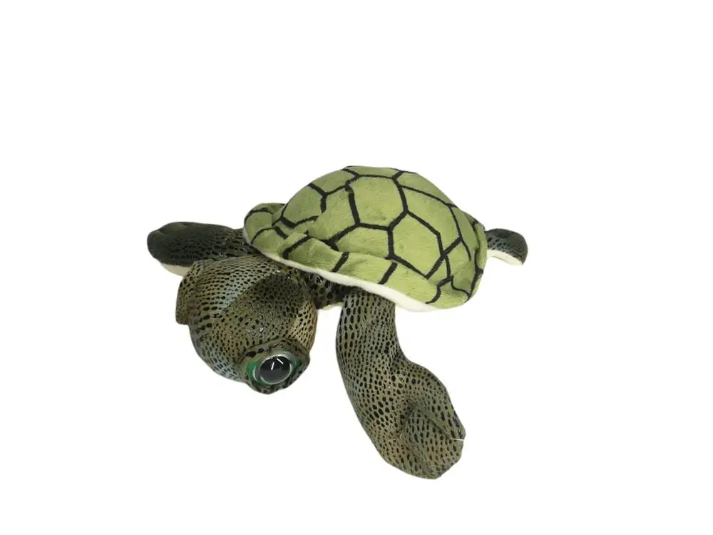 Red toy cute bead eyed Caretta turtle plush toy 25 Cm