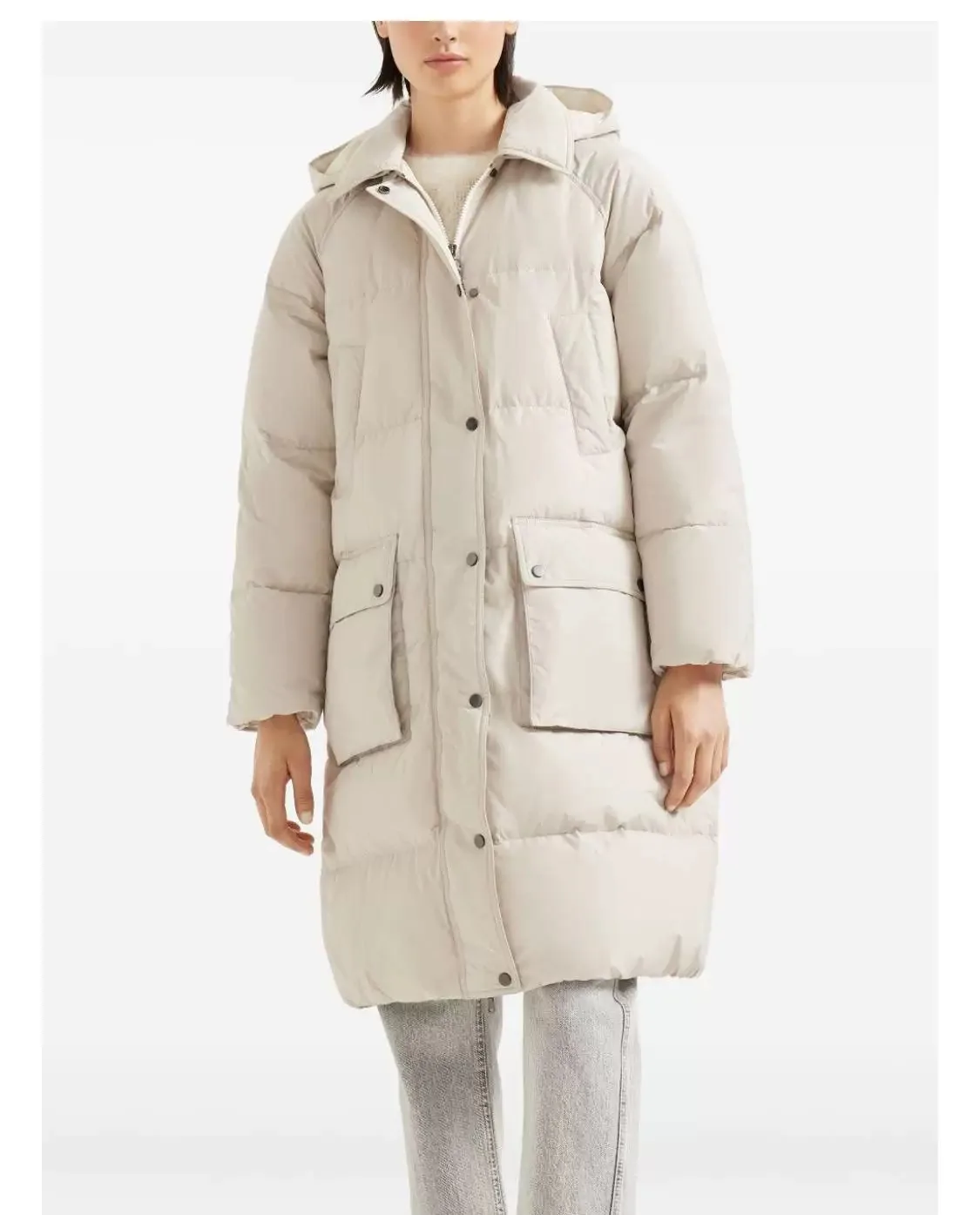 سترة بغطاء للرأس بتصميم مبطن غير رسمي لخريف وشتاء 2025 عالي الجودة للنساء