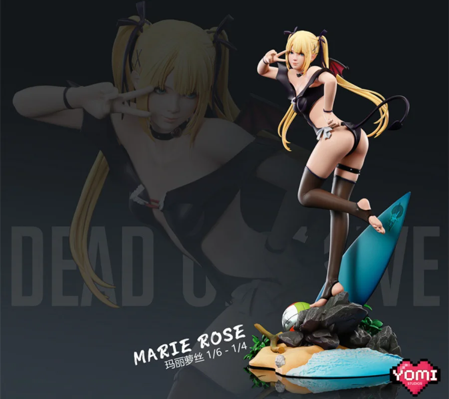 1/4 43Cm Gk Yomi Studio Doa Dead or Alive Marie Rose Game Action Figure Limited Edition Statue Garage Kit Model Toys