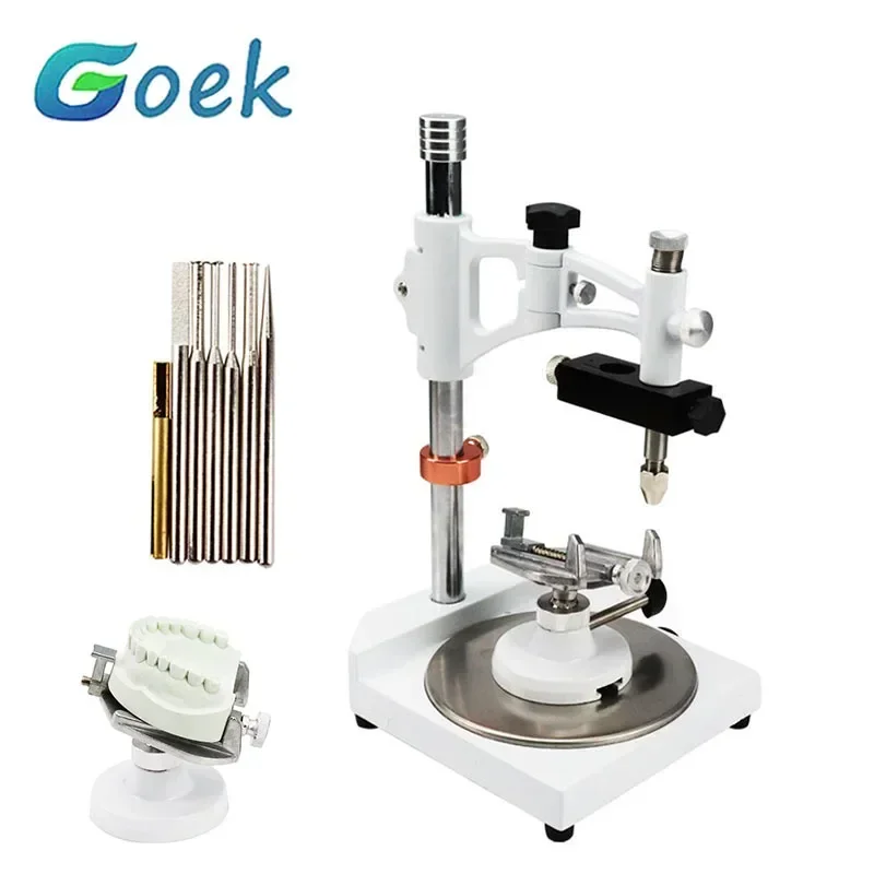 

Dental Square Seat Observer Rotatable Design Removable Model Base Lab Tool for Technician Equipment Jaw Assembly with 7 Needles