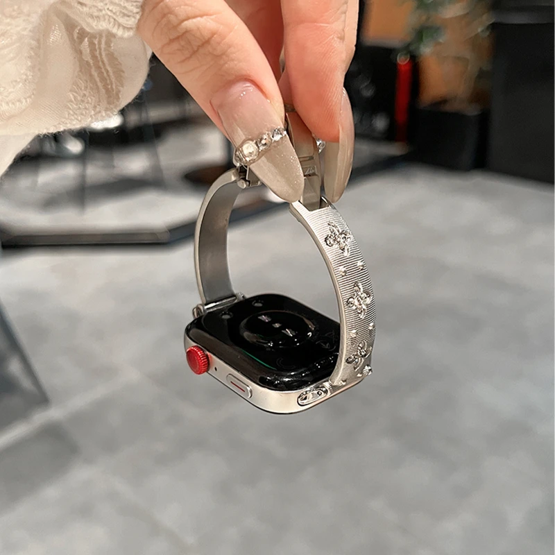 สายโลหะสําหรับนาฬิกา Huawei Fit3 สําหรับนาฬิกา HUAWEI Fit2/Fit Sport Correa สร้อยข้อมือสแตนเลสสายรัดข้อมือผู้หญิง