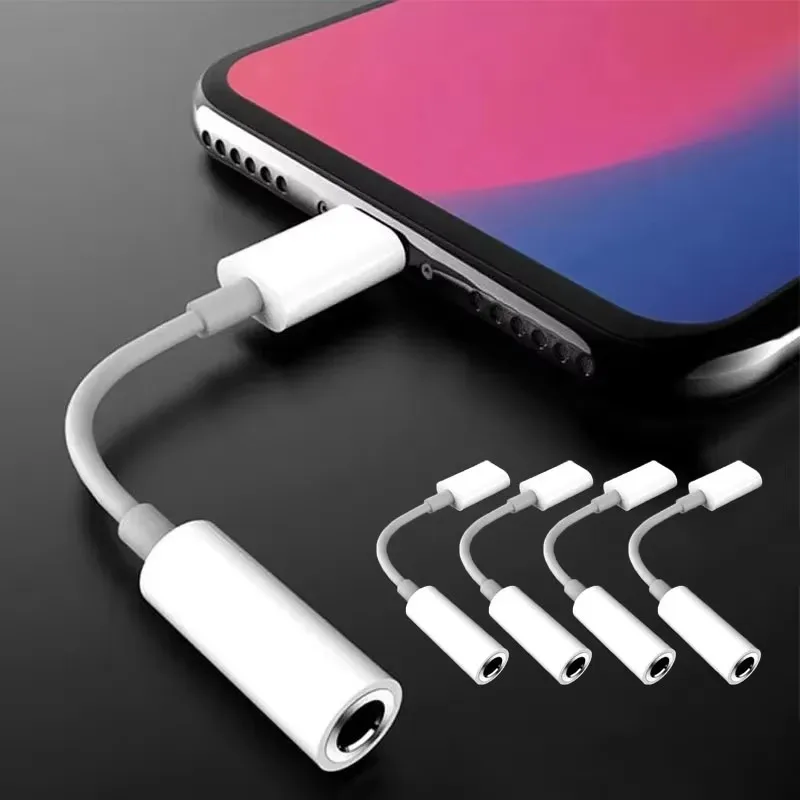 

1/3/6 шт. адаптеров для наушников с разъемом Lightning для iPhone 12 Mini SE 2020 XS XR X 8 7 + IOS, аудиокабель AUX с разъемом 3,5 мм