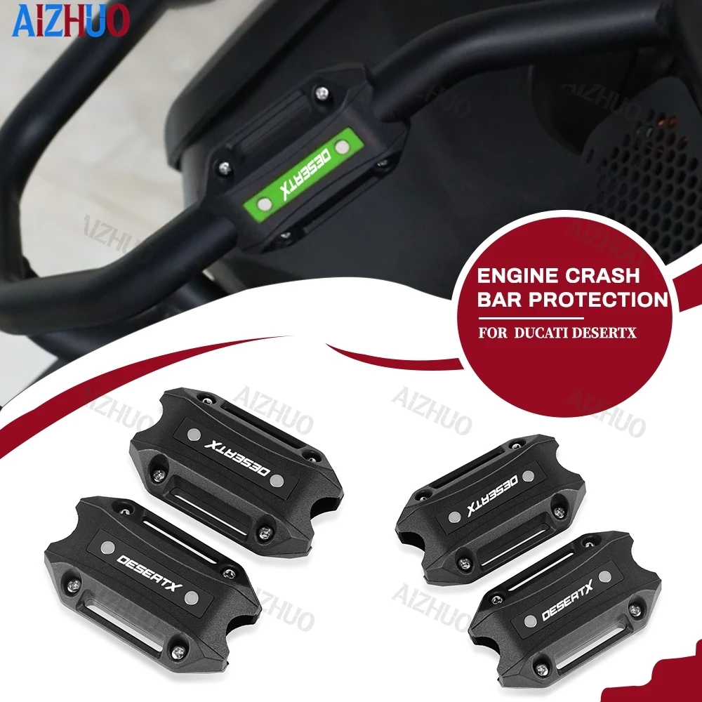 

Motorcycle Bumper Engine Guard Protector Block 25mm Crash Bar Decorative For Ducati DesertX DESERTX Desert X DESERT-X 2022-2026