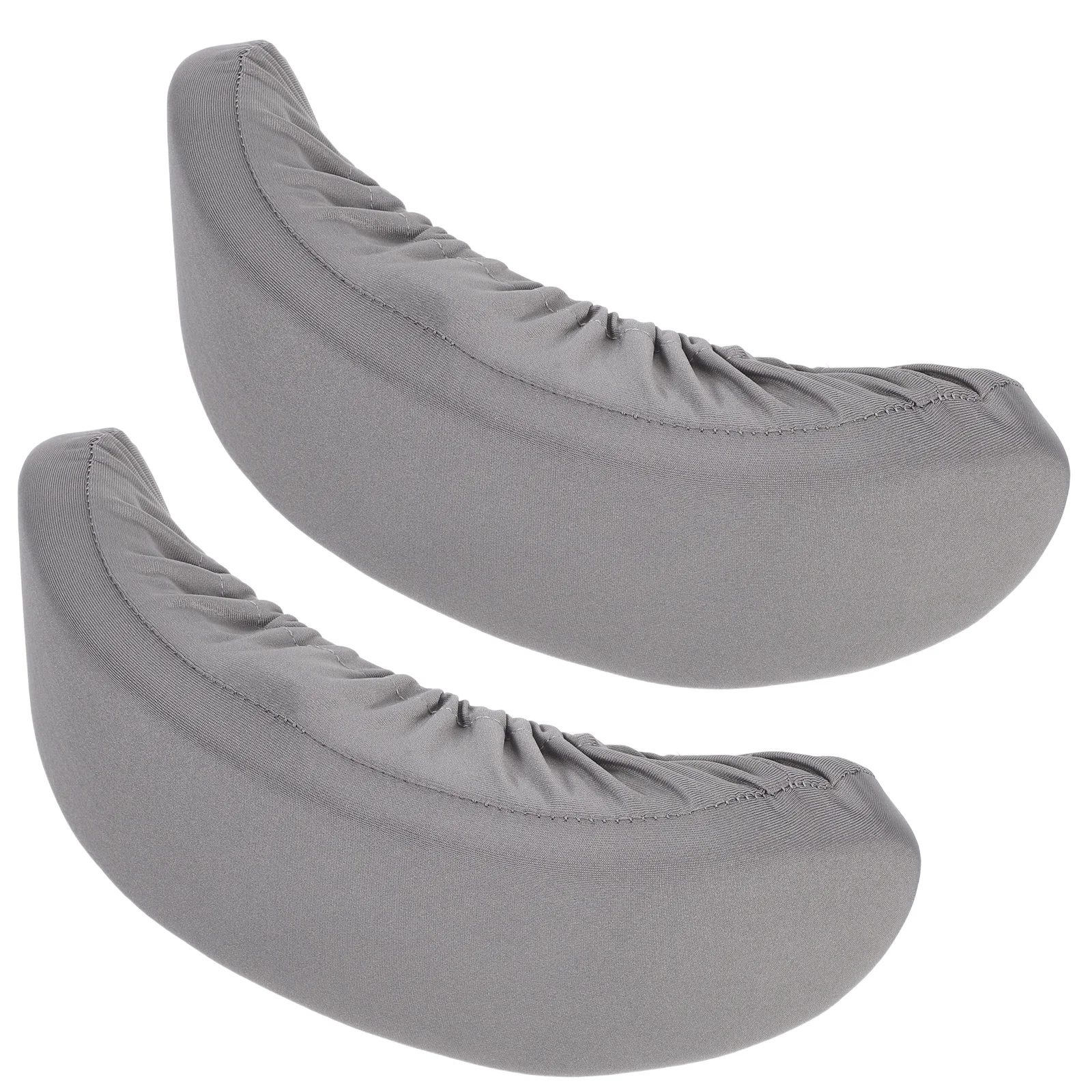 

2pcs Office Chair Armrest Pads Grey Stretch Foam Cushion Universal Fit For Gaming Desk Chair Arm Cover Wear-Resistant