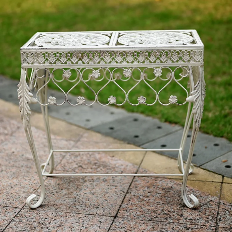 Heavy Duty Wrought Iron Love Garden Pot Stand Vintage