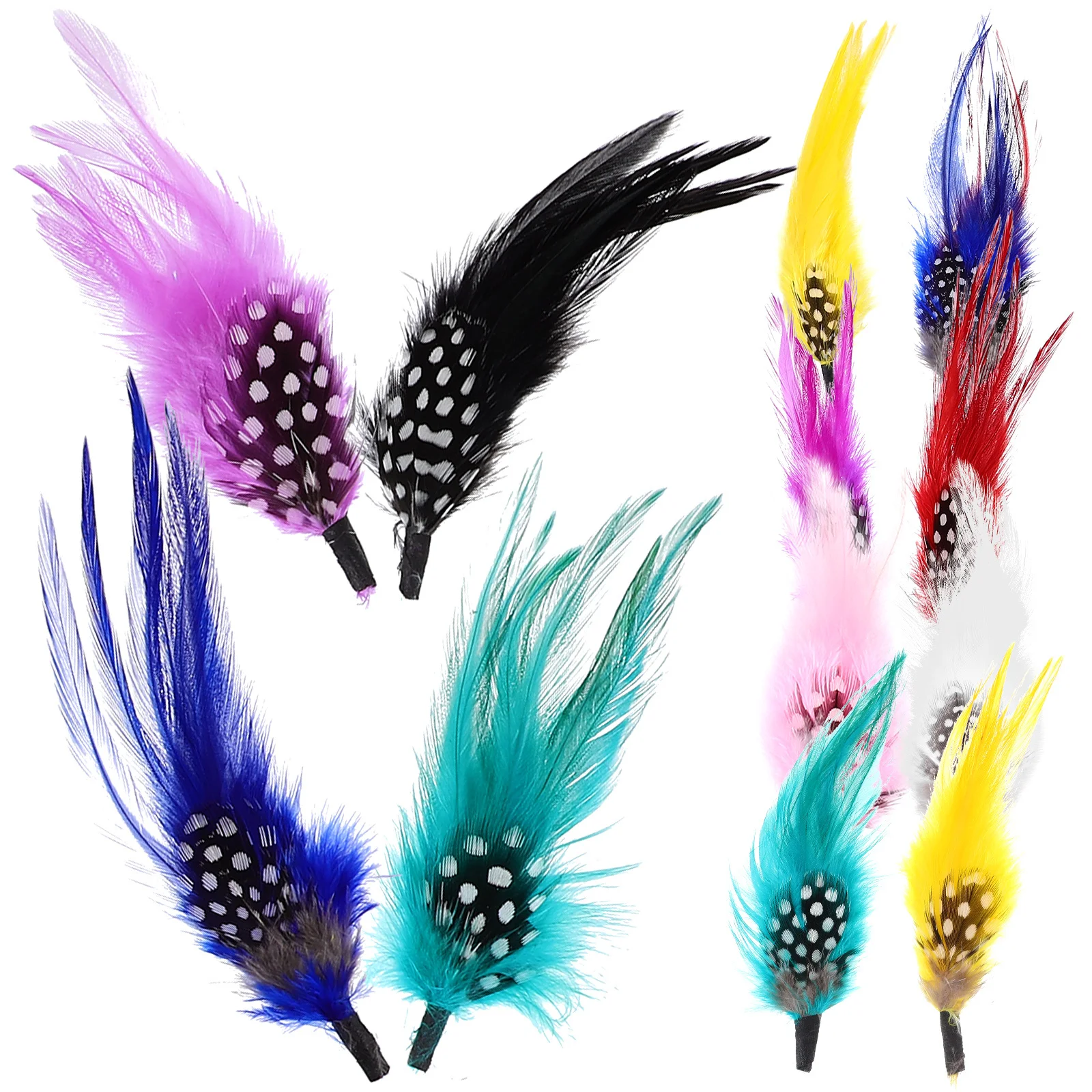 

12Pcs Plumes DIY Supplies Craft Decoration for Hat Earring Jewelry Making Handmade Art Projects Unique Gift for Family
