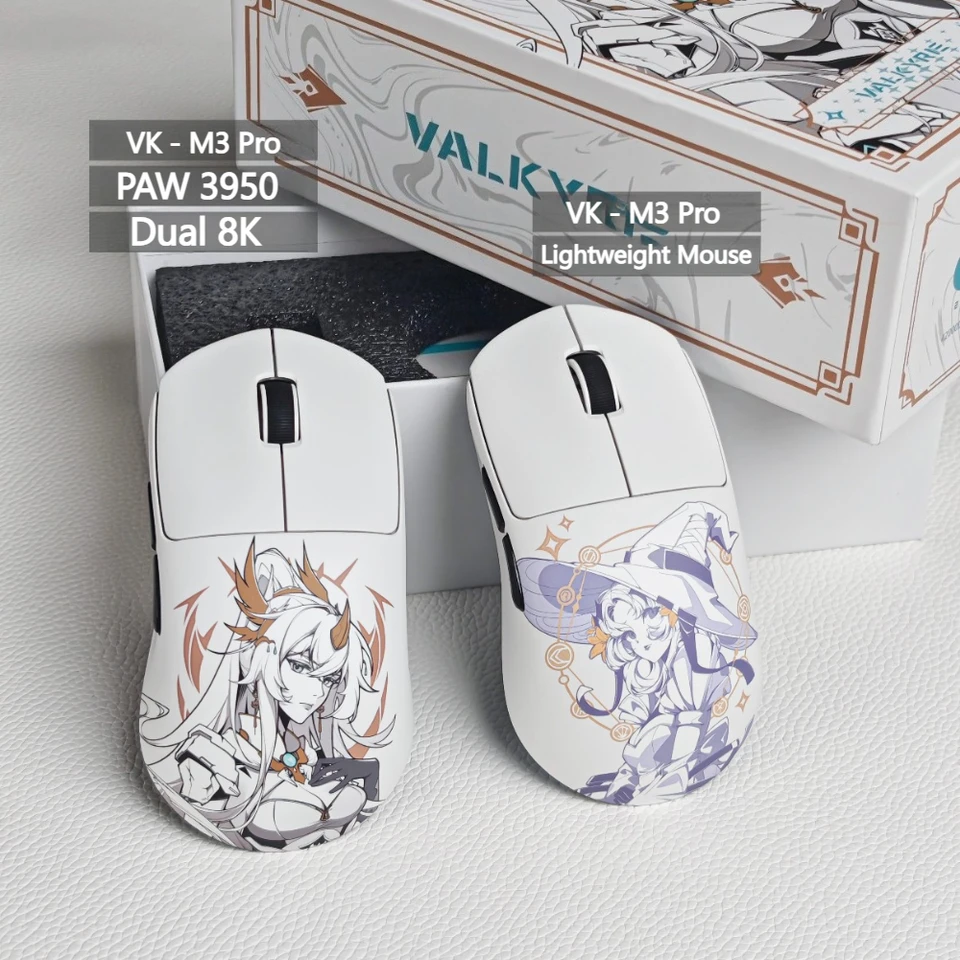 Valkyrie M3pro Gaming Mouse Wireless Tri-mode Dual 8K PAW3950 VK