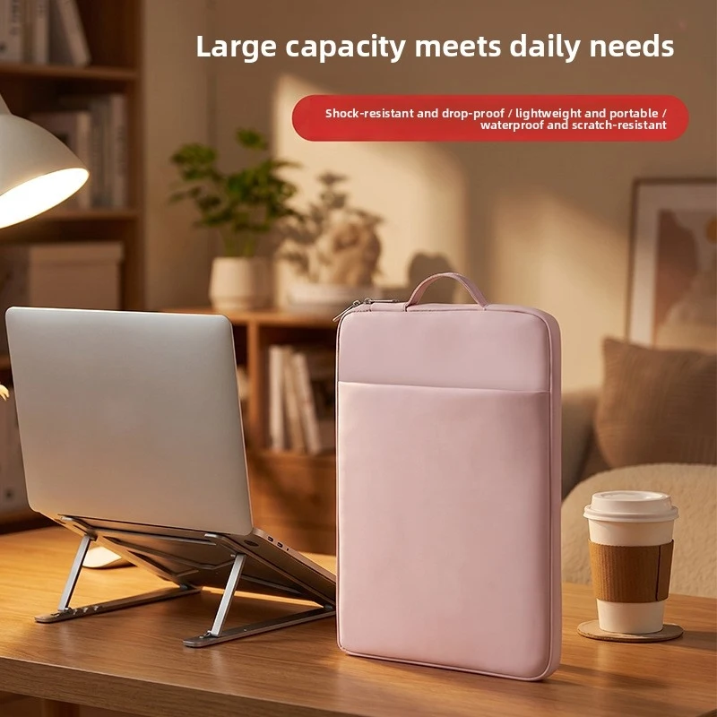 Shockproof Waterproof Laptop Sleeve 11-15.6 Inch Fashion PU Tablet Bag Protective Cover for Travel Use