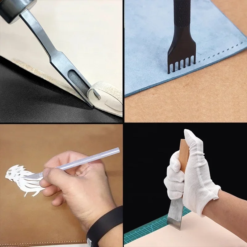 M125 Multifunction Leather Craft Tool Set for Leather DIY Hand Leather Tool
