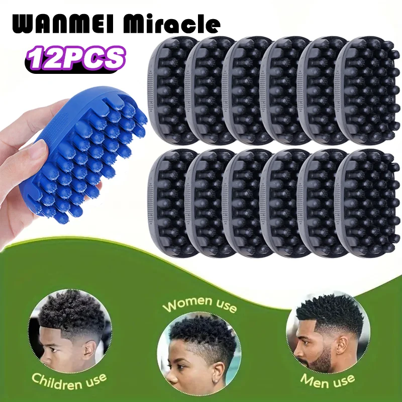 

12pcs Professional Curly Hair Sponge Twist Brush Magic African Coil Wave Dreadlock Natural Haircomb Afro Salon Hair Styling Tool