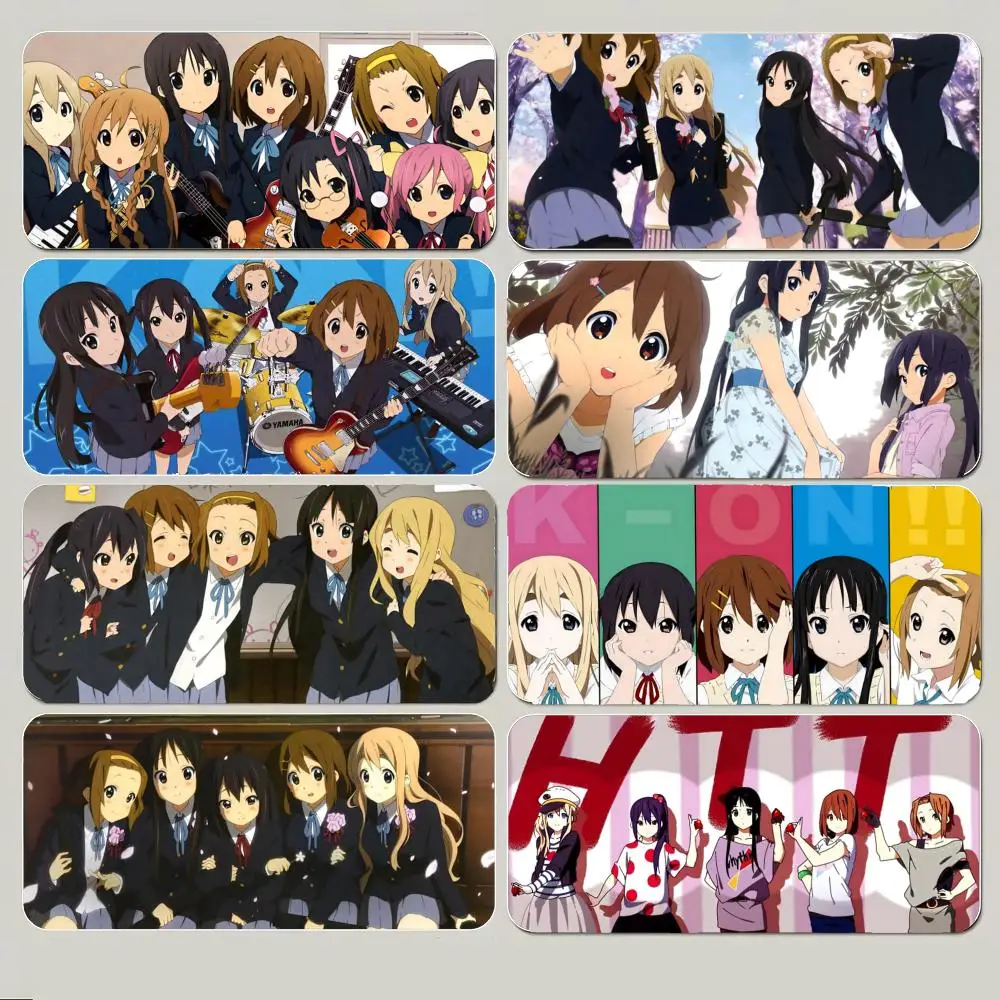 anime healing K-K-On! Mouse Pad Large Gaming Mousepad with Thick Stitched Edge Non-Slip Desk Mat