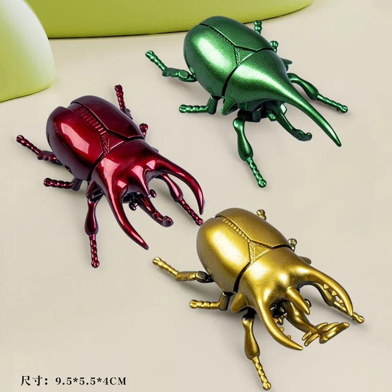 Wind Up Toy Unicorn Beetle Toy Children Simulation Boy Baby Winding Crawling Insect Educational Puzzle Toy Christmas Gifts
