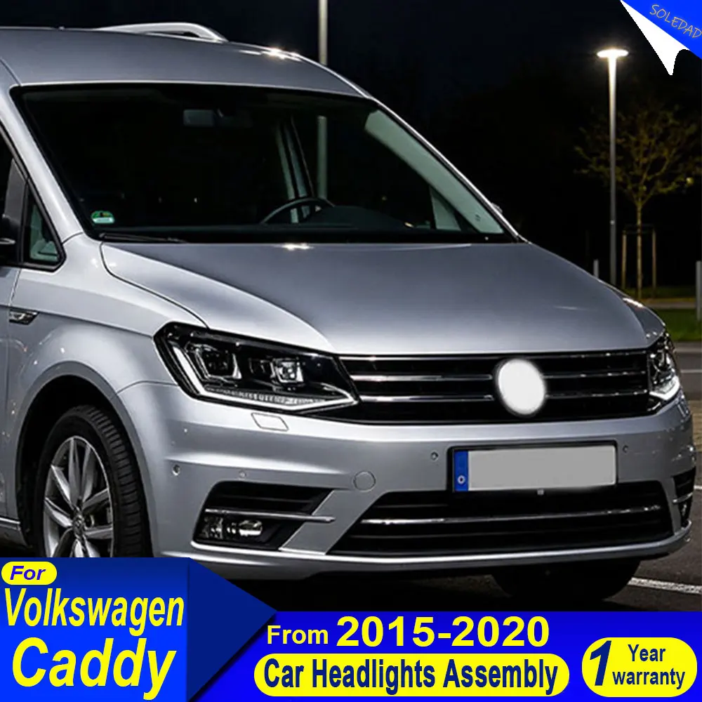 Car LED Headlight Front Light For Volkswagen VW Caddy MK4 2015 2016 2017 2018 2019 2020 Upgrade Head Lamp Car Accessories