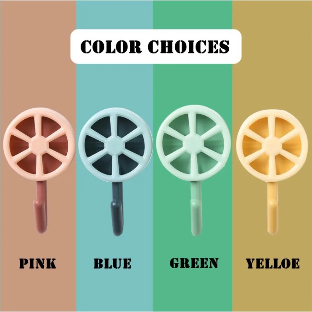 

New Plastic Self Adhesive Hooks Punch-free Lemon Key Bag Hooks Wall Decoration Multicolor Towel Coat Hooks
