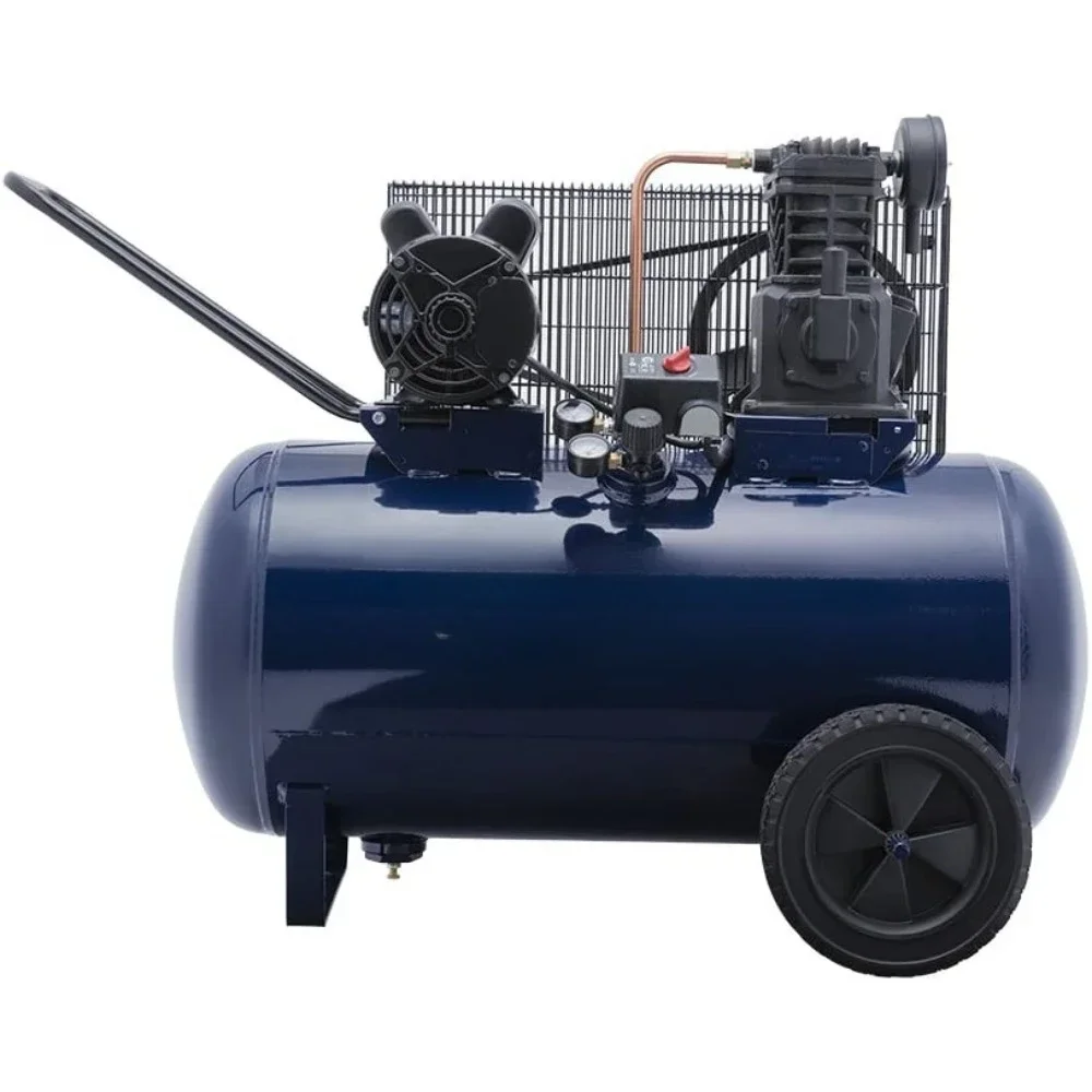 Compresseur d'air horizontal à un étage, portable, 30 gallons, 10,2 CFM, 3,7 HP, 1 phase