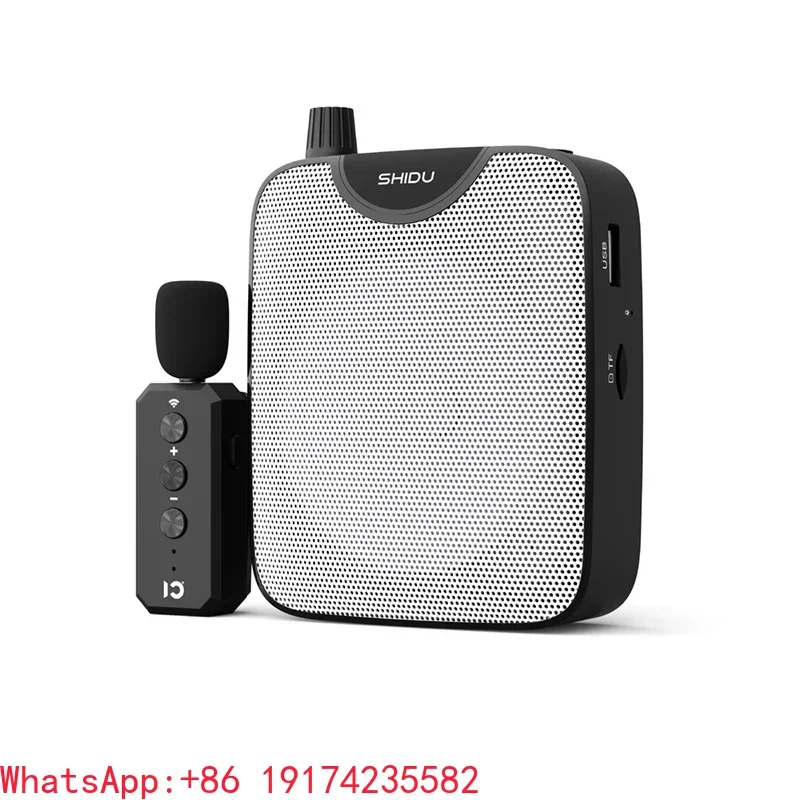 M500 10W Bluetooth Clip on Wireless Lavalier Microphone for Teachers Portable Voice Amplifier Mini PA Speaker For