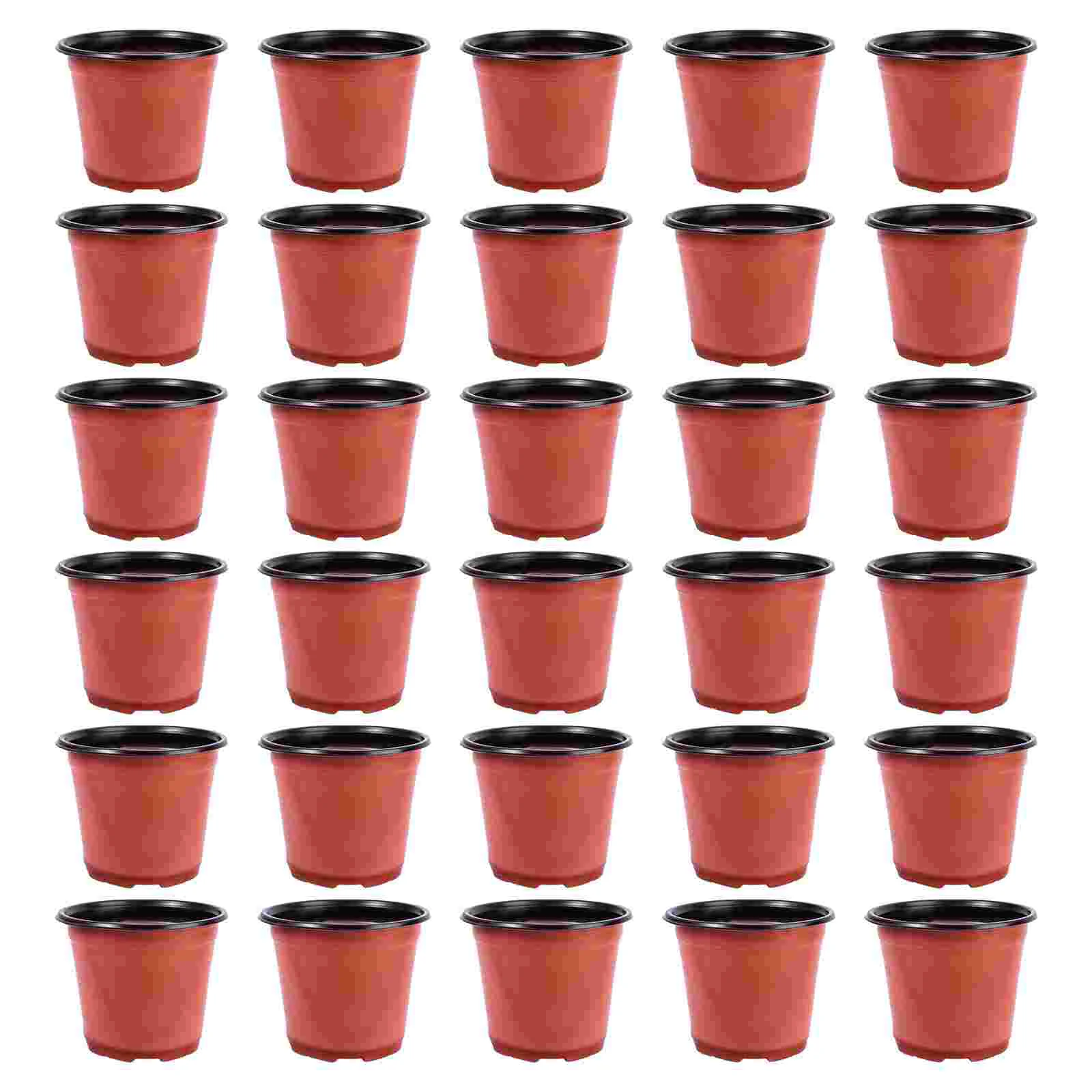 

30 PCS Plastic Pot Set Modern Succulent Planter Decorative Pots for Desk Shelf Indoor Gardening Living Room Decor