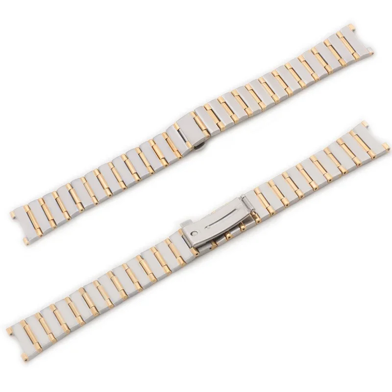 Solid Fine Stainless Steel Watch Strap For Omega Constellation Watchband Silver Wrist Bracelet Fold Buckle 16mm*11mm  22mm*14mm