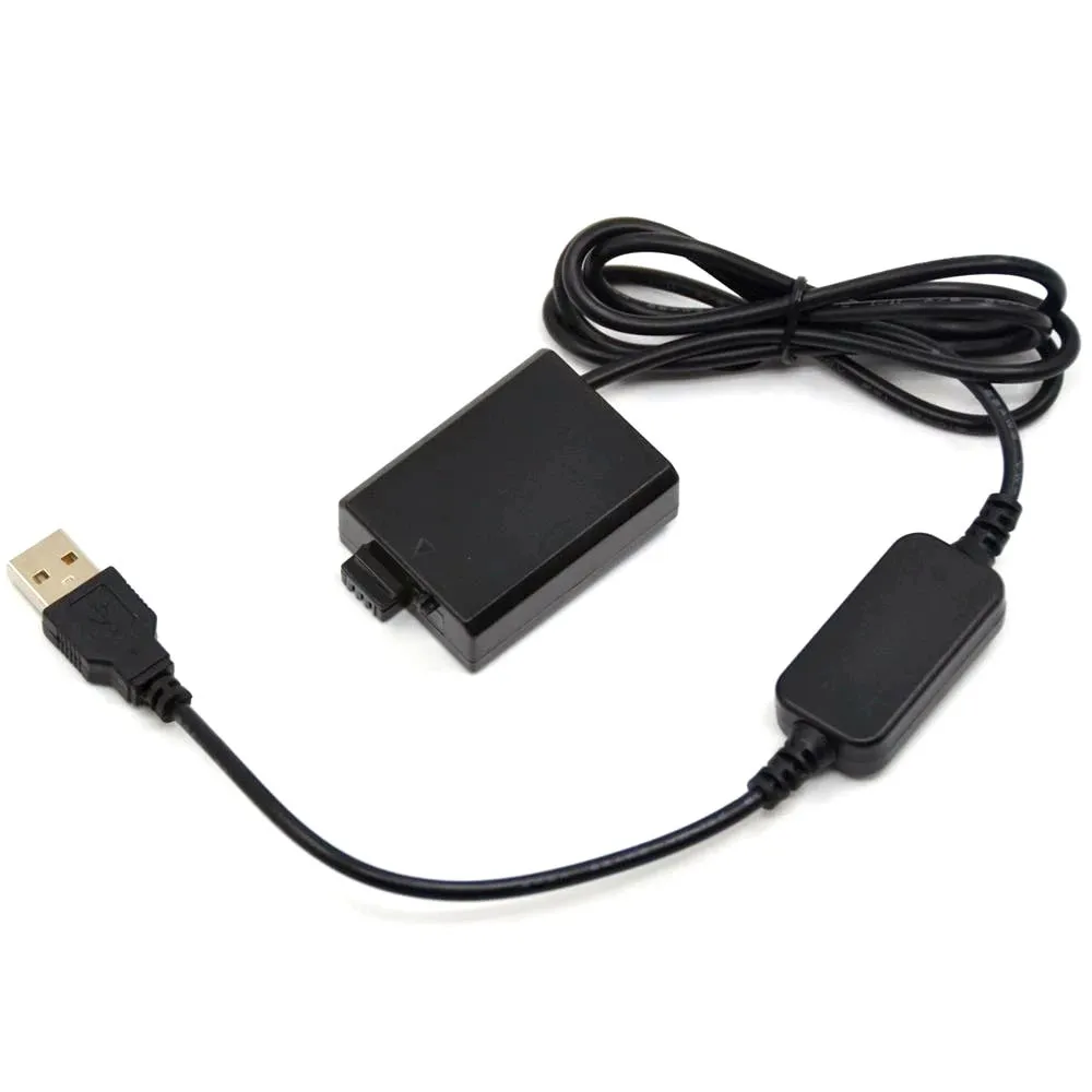 DR-E5 Coupler LP-E5 LPE5 Fake Battery+ACK-E5 USB Power Bank Cable For Canon EOS 450D 500D 1000D Rebel XSi XS Kiss F X2 X3 T1i