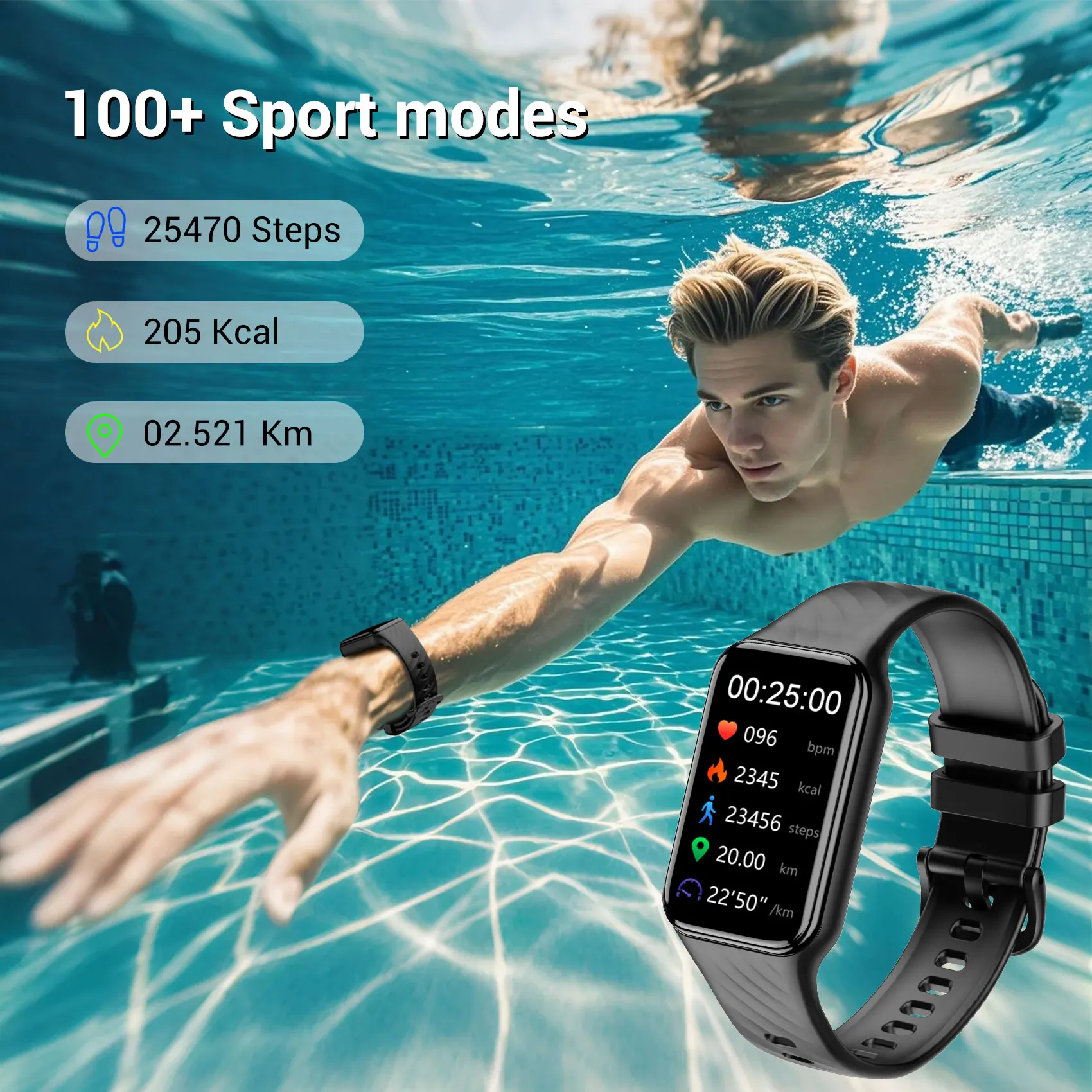IOWODO ใหม่ R10 สมาร์ทนาฬิกาจอแสดงผล TFT เลือดออกซิเจน Heart Rate ความดันโลหิตสุขภาพบลูทูธการตรวจสอบผู้ชายผู้หญิง Smartwatch