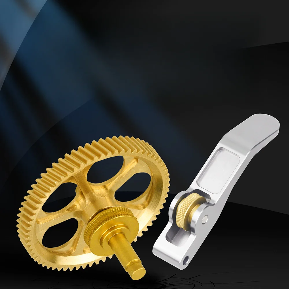 Engranaje de acero templado con recubrimiento de carbono con propiedades similares al diamante, para extrusor de impresora 3D, fabricado íntegramente en metal, con brazo de aluminio AL6061T6.