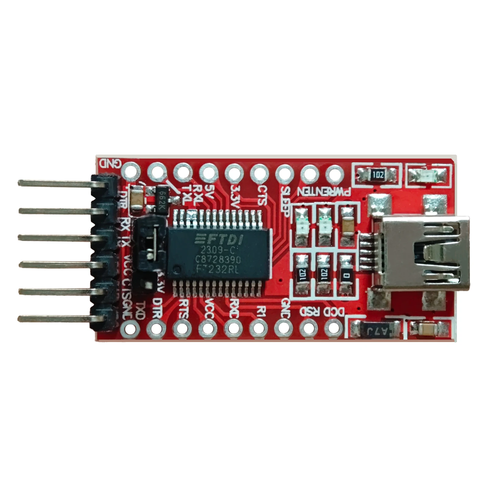 FT232RL FT232 FTDI USB 3.3V 5.5V to TTL Serial Adapter Module for Arduino FT232 Pro Mini Port USB TO TTL 232 Mini / Type-C USB