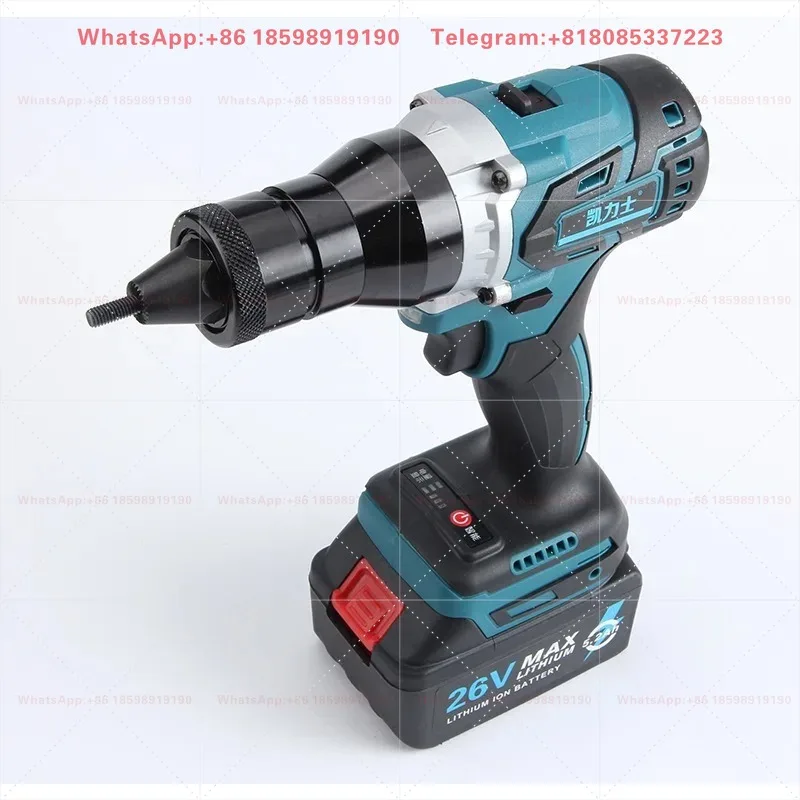 High Power M3-M12 Brushless Full Automatic Cordless Lithium Blind Nut Riveter Portable Electric Pull Screw Nut Tool Kit