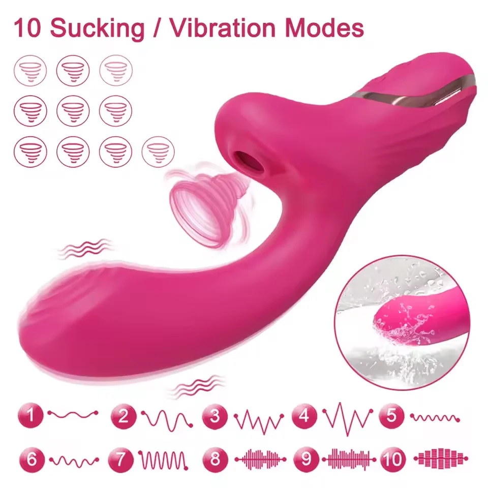 Powerful Sucker Vibrator Female Sucking Oral Clitoris Vagin Nipple Stimulator Massager Masturbation Adults Sex Toys for Women view 3