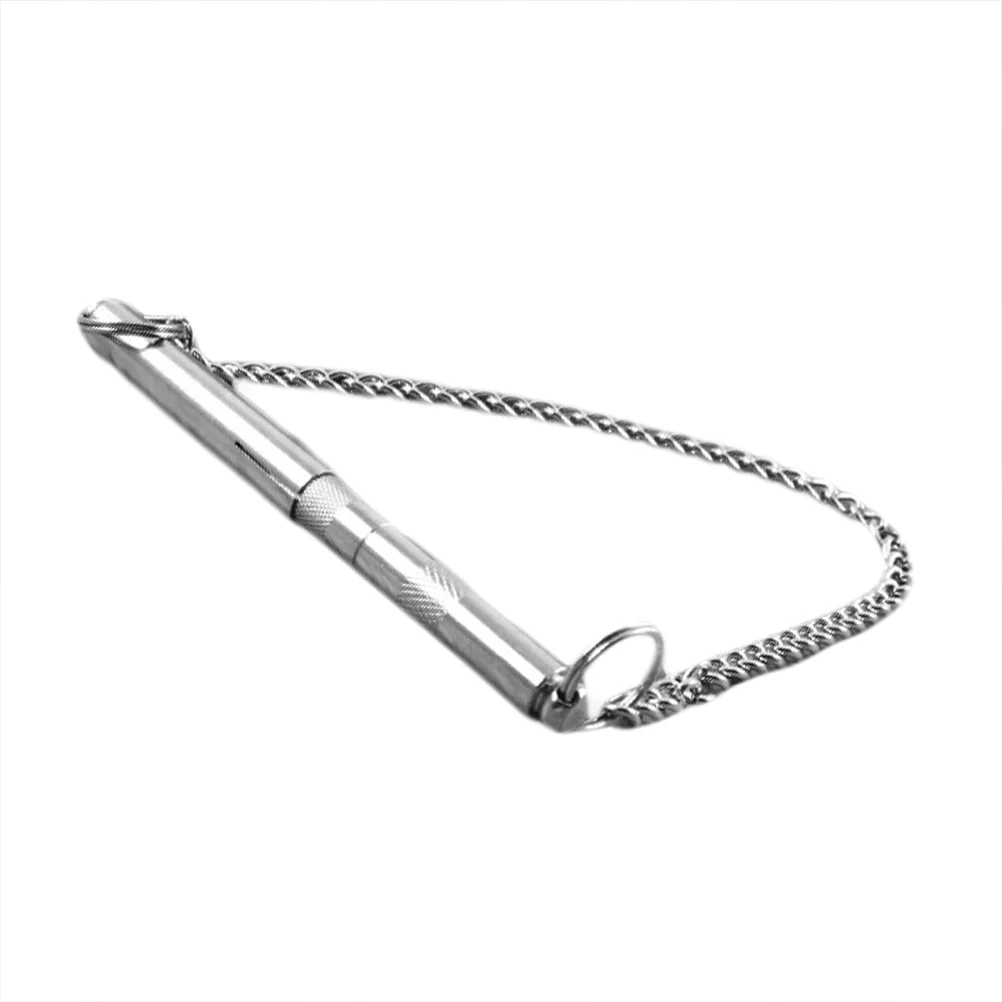 Dog Whistle Stop Barking Silent Ultrasonic Sound Repeller Trainer Stainless Steel Dog Whistle