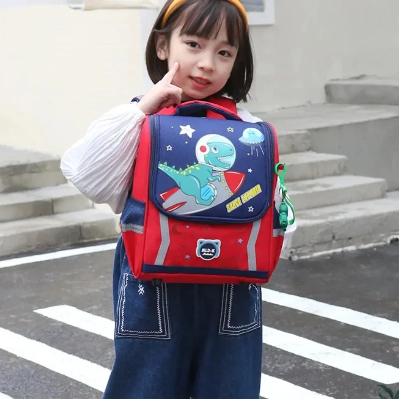 Unicorn Cute Girls Backpacks1-3 Grade Cartoon Dinosaur Waterproof Boy Kindergarten SchoolBag Large Capacity Cute Lightweight Bag