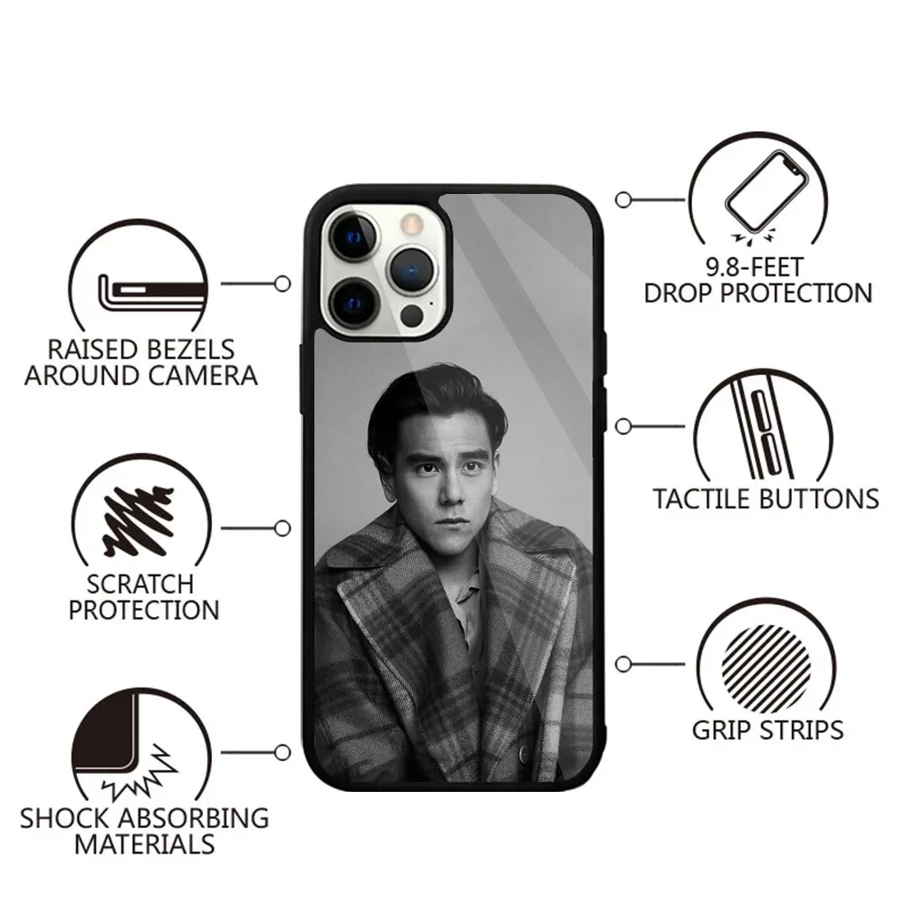 Eddie Peng Actors Phone Case Strong Magnetic For IPhone 15,14,13,Pro,Max,Plus,11,12,Mini For Magsafe Wireless Charging