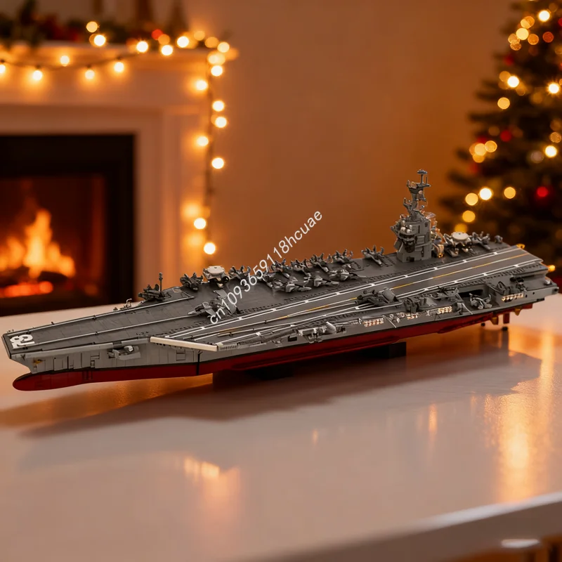 

5971 шт. MOC CVN Gerald R Forded модель самолета, строительные блоки, игрушки, архитектура, сделай сам, идея рождественского подарка, образование для детей