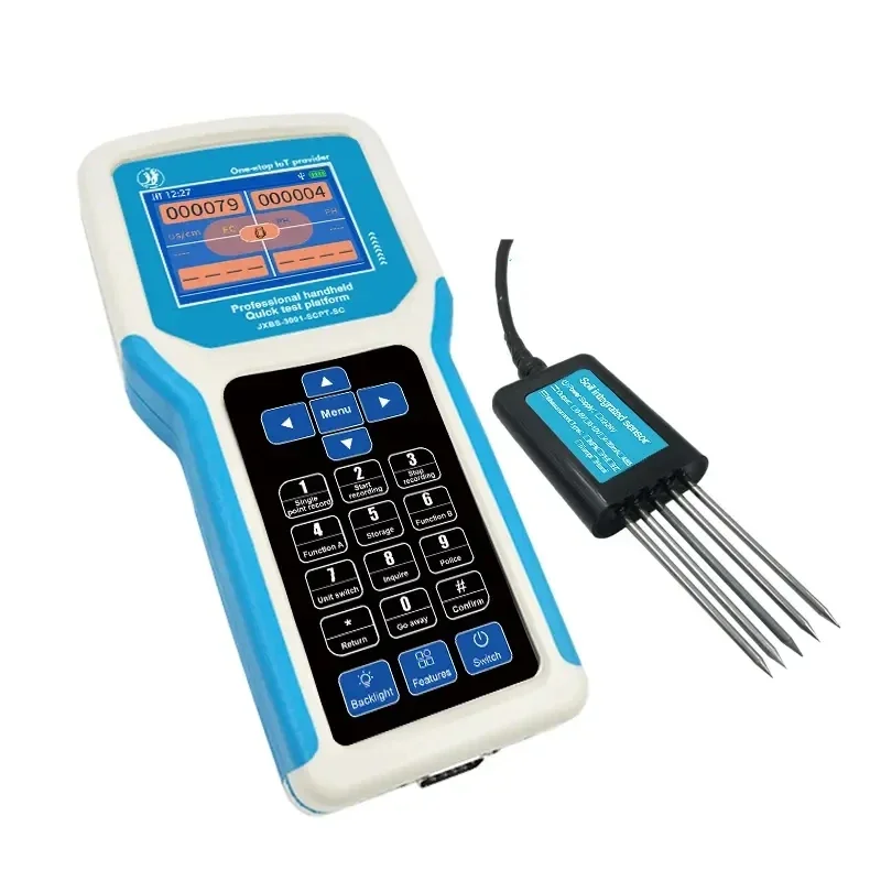 JXBS-3001-SCY Portable Handheld Soil Npk Ph Ec Moisture Measurement Meter Data Logger Sensor Soil Moisture Data Logger