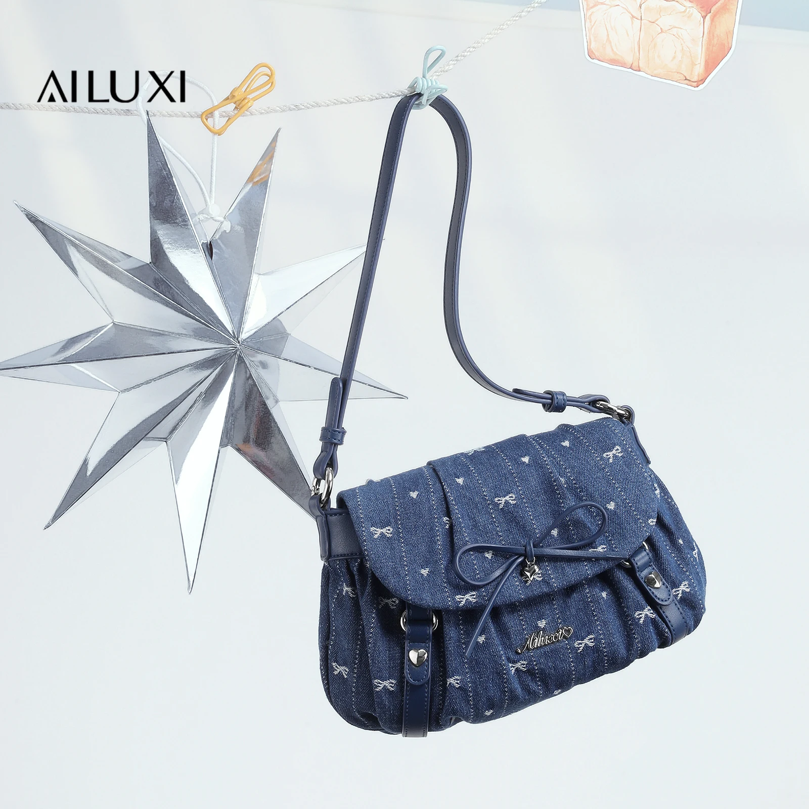 

AILUXI Women Messenger Bag for Autumn Original Designer Brand Pu Leather Crossbody Purse Shoulder Bag Handbag Christmas Gift