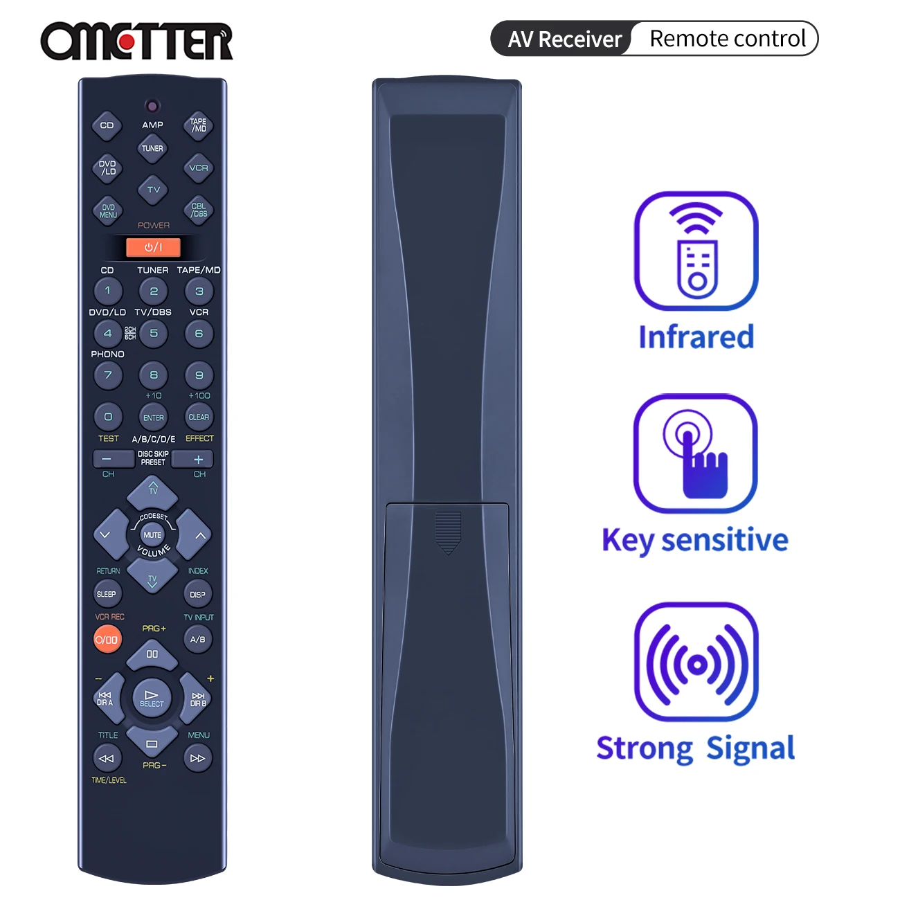 RAV202 V342600US Remote Control for Yamaha AV Receiver RX-V395RDS HTR-5130 RX-V395 RX-V395/RDS HTR-5140 HTR-5140RDS