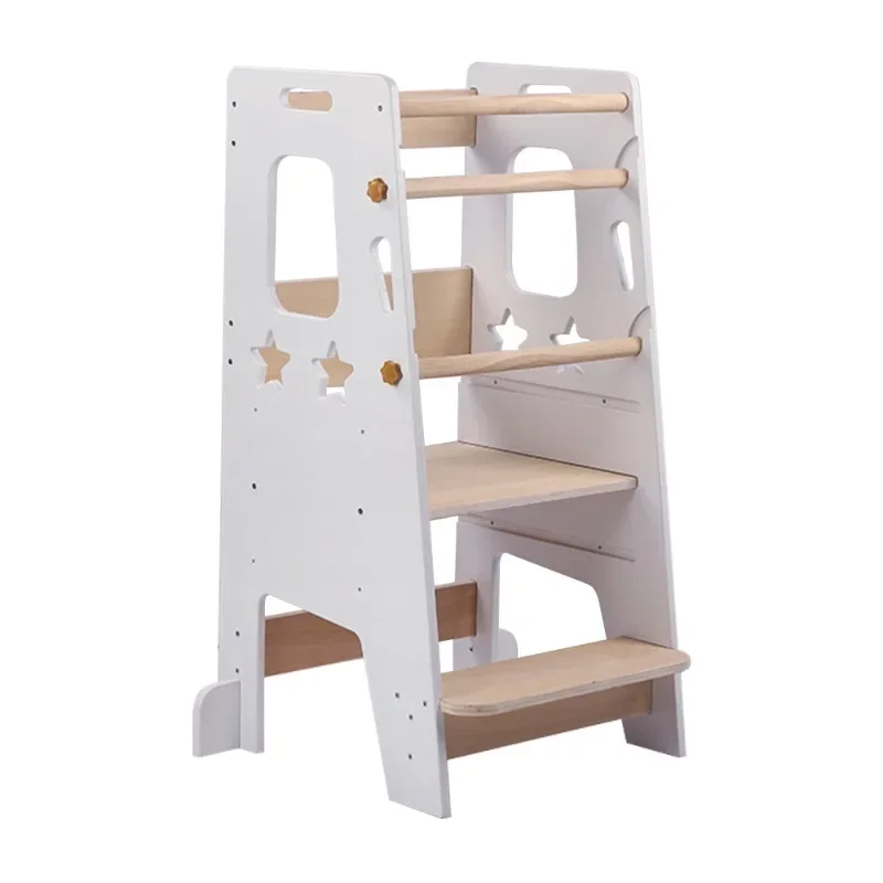 Children's hand stool Baby foot stool White multifunctional washing step foot stool Montessori learning tower