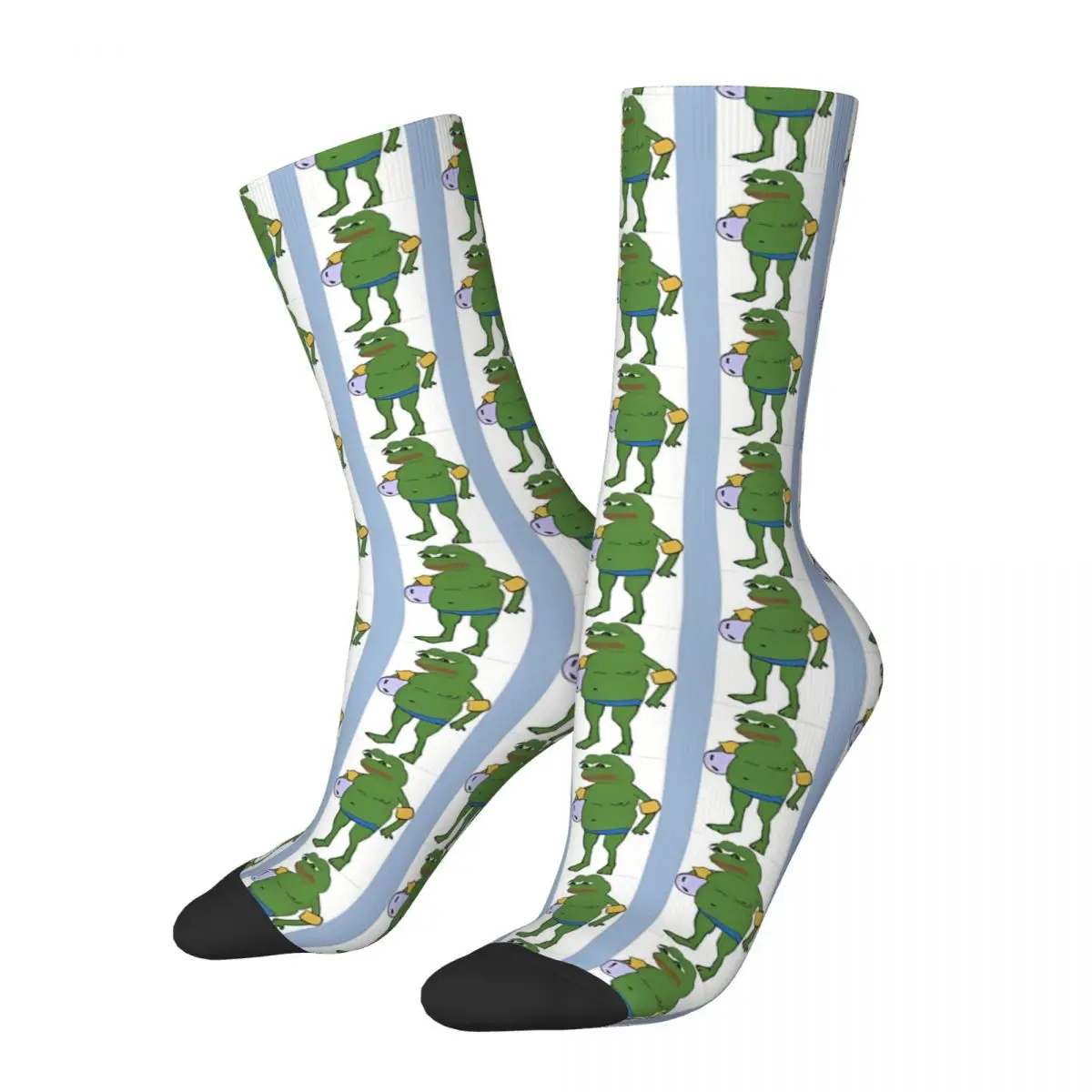 Go Swimming Pepe The Frog Socks Hiking 3D Print Boy Girls Mid-calf Sock