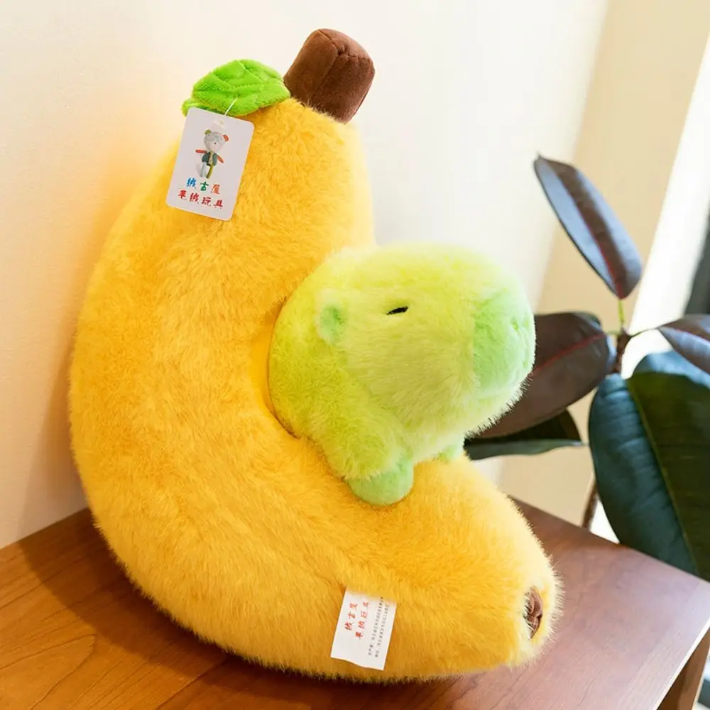 

Simulation Banana Capybara Plush Doll Cute Doll Cloth Doll Banana Capibara Doll Soft 35cm Capibara Anime Fluffty Toy