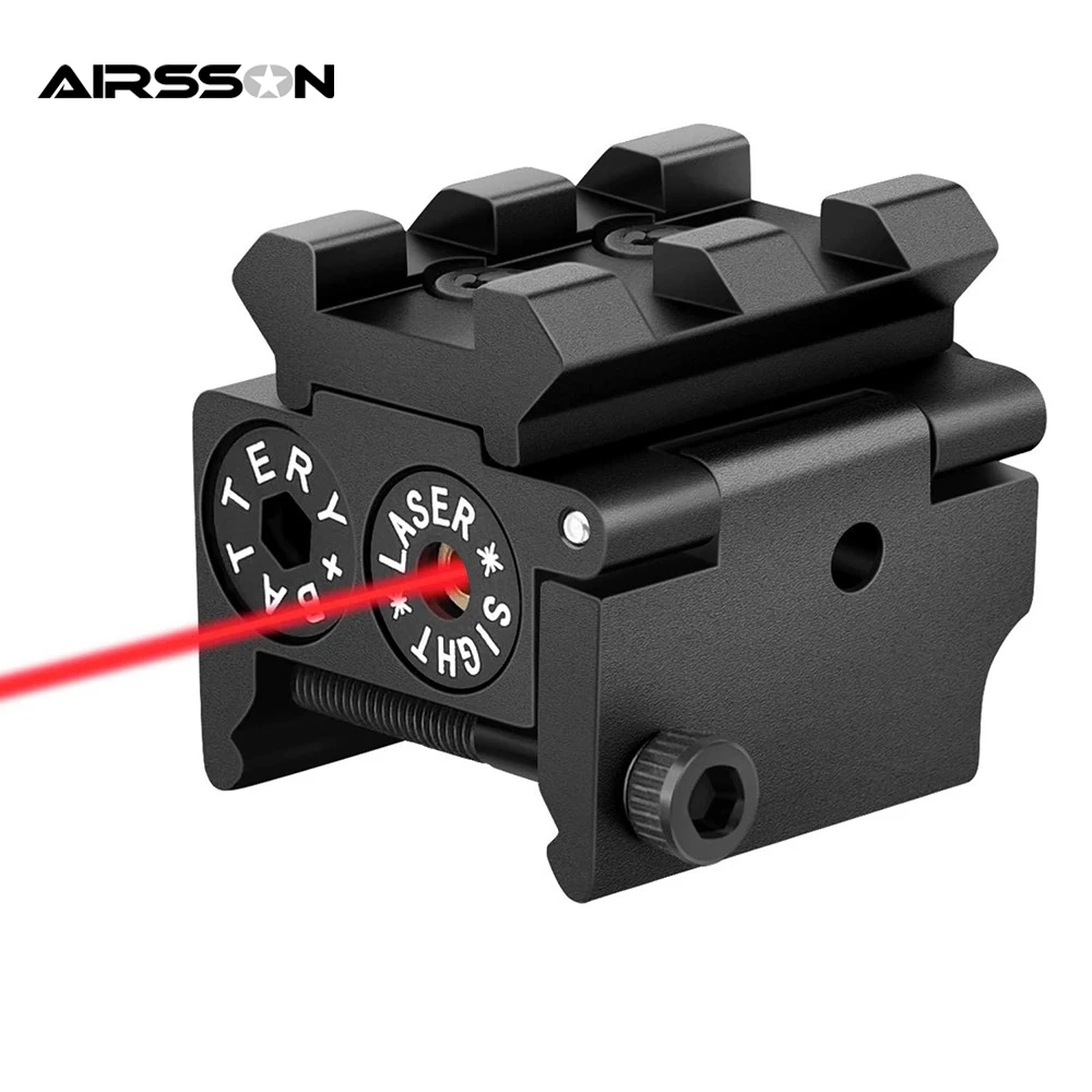 Tactical Mini Red Dot Laser Sight for Pistol Rifle Laser Pointer with Picatinny Weaver Rail Mount Hunting Shooting Accessories