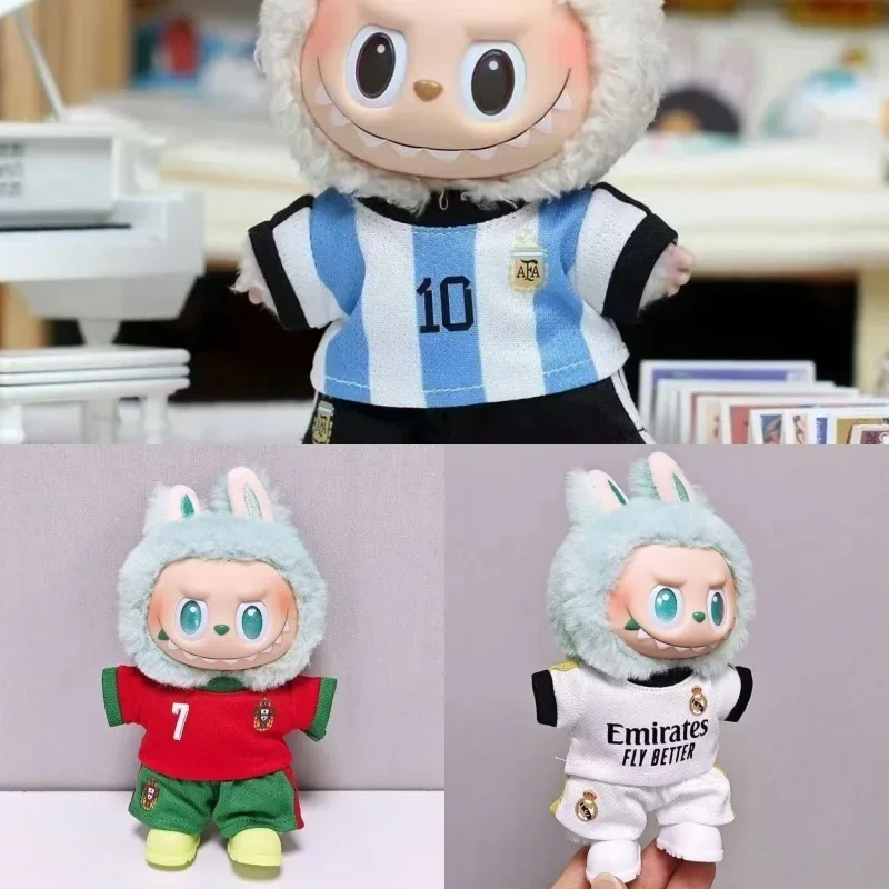 

For 17cm Labubu Fashion Mini Doll Clothes Outfit Accessories Stylish Outfit Clothes Sports Leisure Suit Multiple sets Clothing