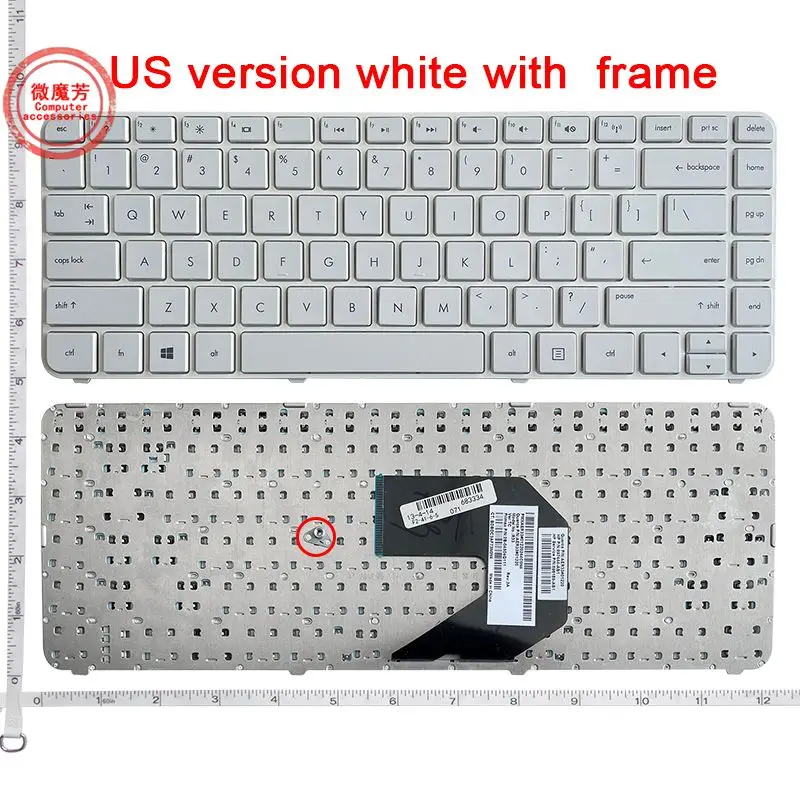 

US White G4-2000 laptop keyboard FOR HP G4-2225 2022tx 2219 2225tx 2217TX 2048TX 2136TX 2302TX 2218 2216 2221TX 2006Ax