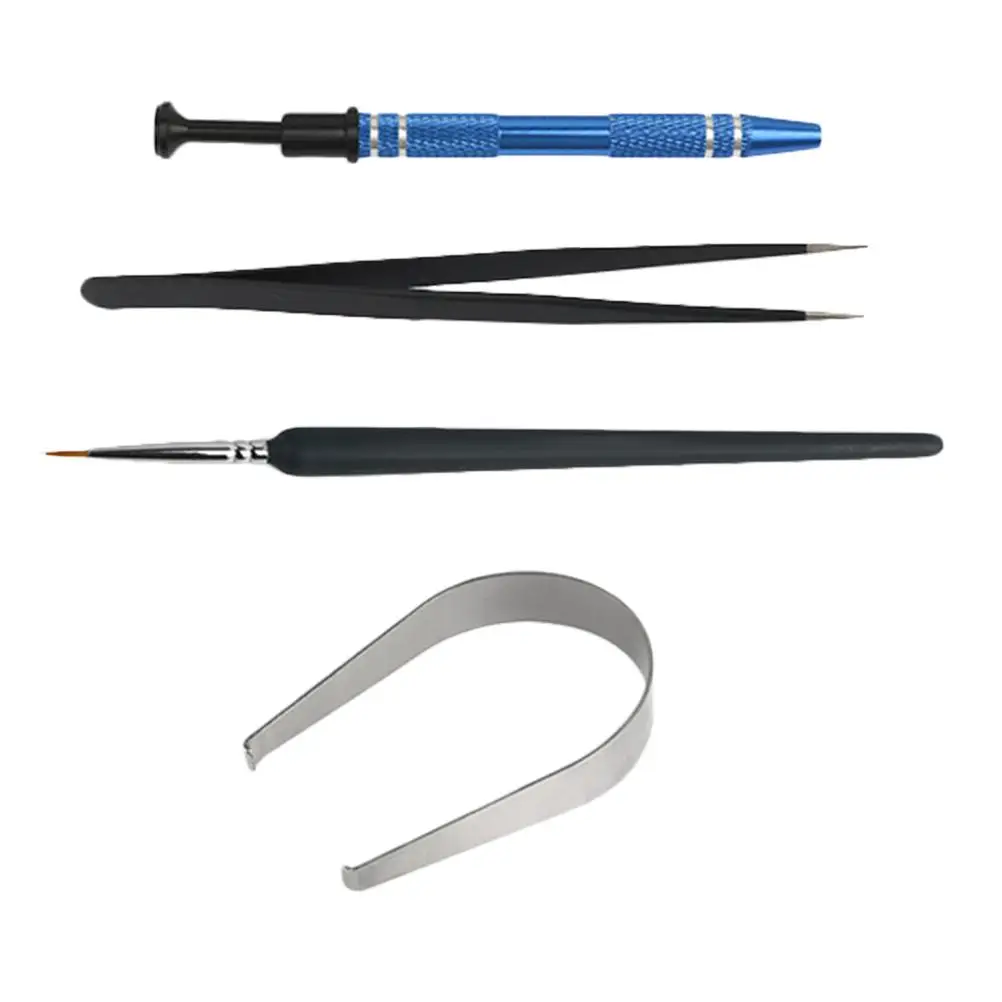

Mechanical Keyboard Tools Set Key Puller Shaft Clamping Pen Plated Metal Brush Tweezers Stem Holder Keyboard