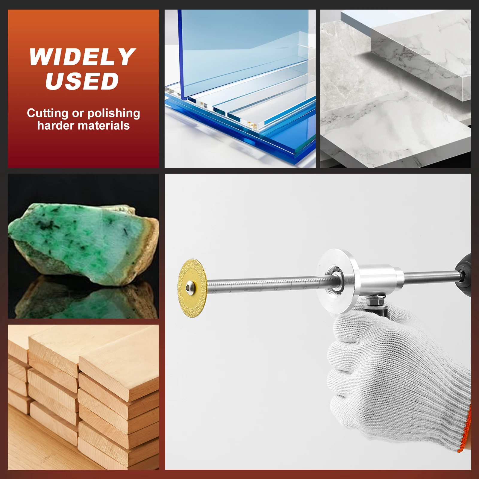 Obcinak do rur PVC, wewnętrzny obcinak hydrauliczny, regulowany obcinak do rur do wiertarek udarowych i wiertarek, szlifierka do cięcia szkła