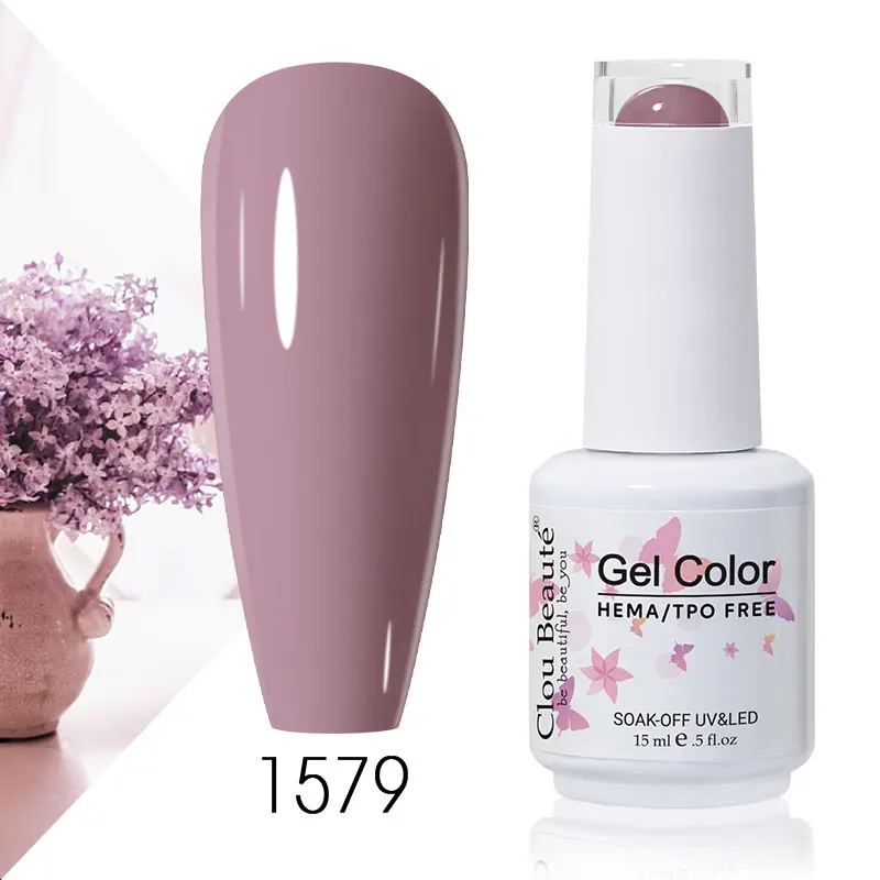 Clou Beaute 56 Kleuren Gel Nagellak Pastal Roze Groen Lavendel UV Nagelgel Losweken UV Vernis Macaron Gel Verf 15 ml Nail Art