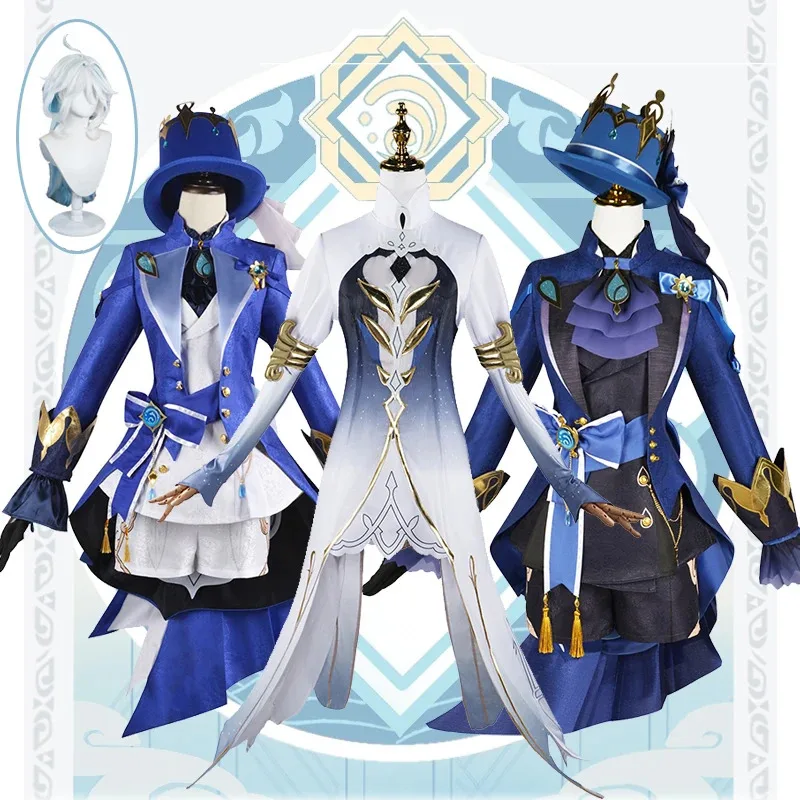 

Genshin Impact Furina Focalors Косплей Костюм Повседневная Одежда Карнавальная Униформа Костюмы для Хэллоуина Маскарад Женская Игра