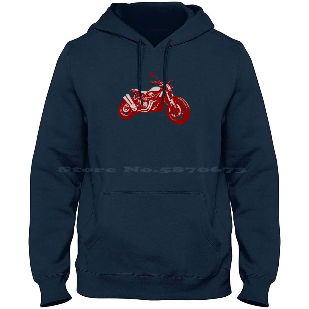 Ftr 1200 Print 100% Cotton Hoodie Ftr 1200 Indian Ftr1200 Flat Tracker Motorbike American Bike Cruiser Bobber