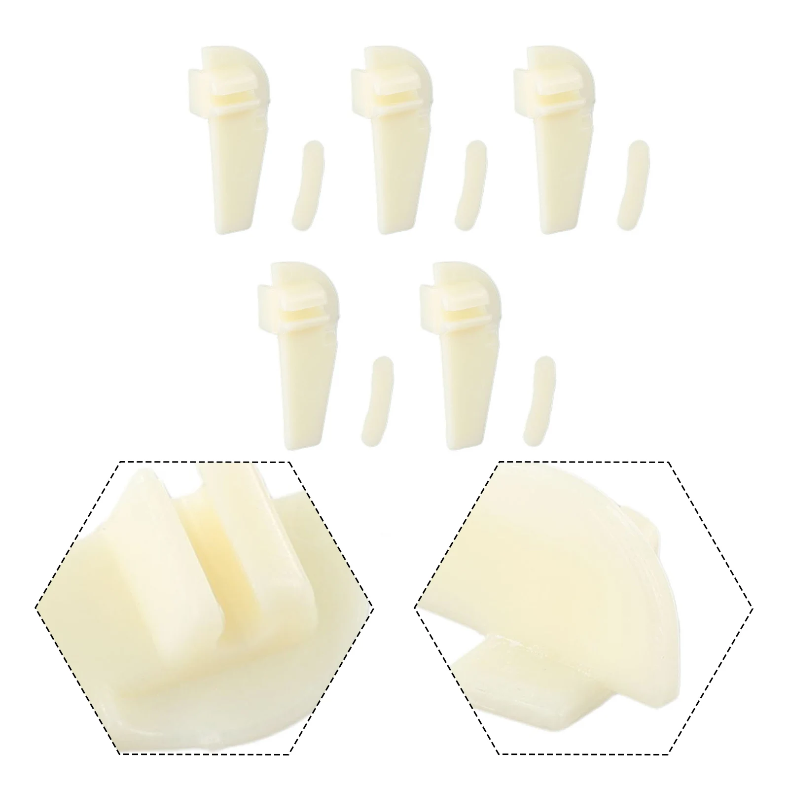 

Protect Your Investment 5 Sets Tyre Changer Accessories Bird Head Protector Plastic Protective Pad for Tire Rim Protection