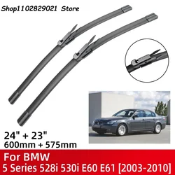 Front Wiper Blades For BMW 5 Series 520i 523i 525i 528i 530i E60 E61 2003-2010 Windshield Windscreen Window 24